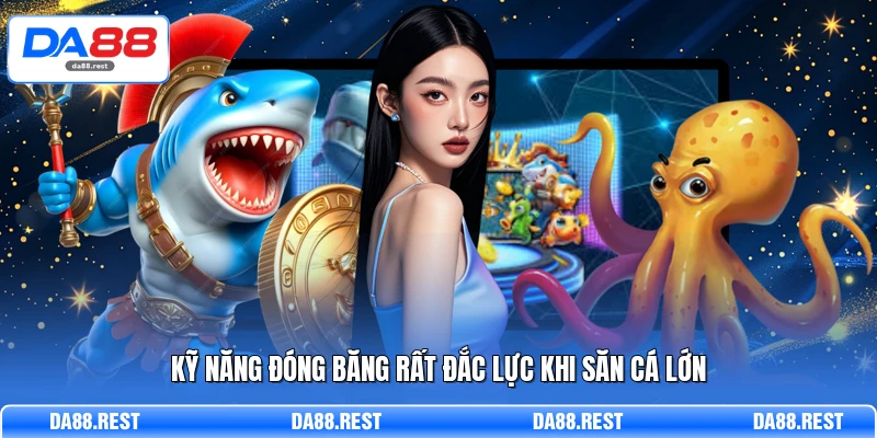Bắn Cá Vàng Khám Phá Tính Năng Súng Và Chiến Thuật Săn Boss 3 Kỹ năng đóng băng rất đắc lực khi săn cá lớn